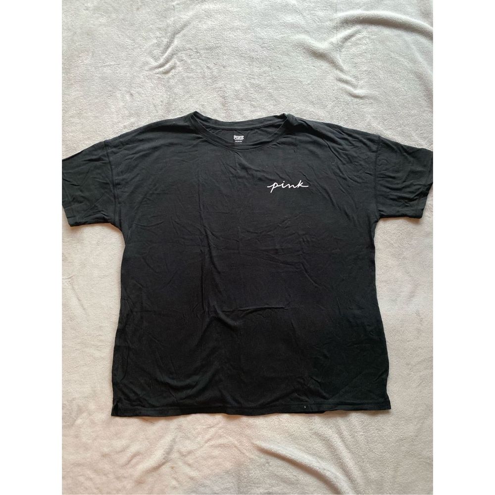VS PINK Black Lounge Tee